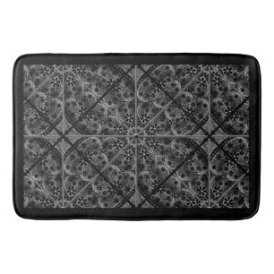 Tapete De Banheiro Lace Black Cerâmico