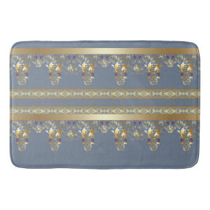 Tapete De Banheiro Laço Dourado