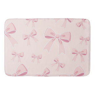 Tapete De Banheiro Laços Rosa Fofo Coquette Charme Camponês