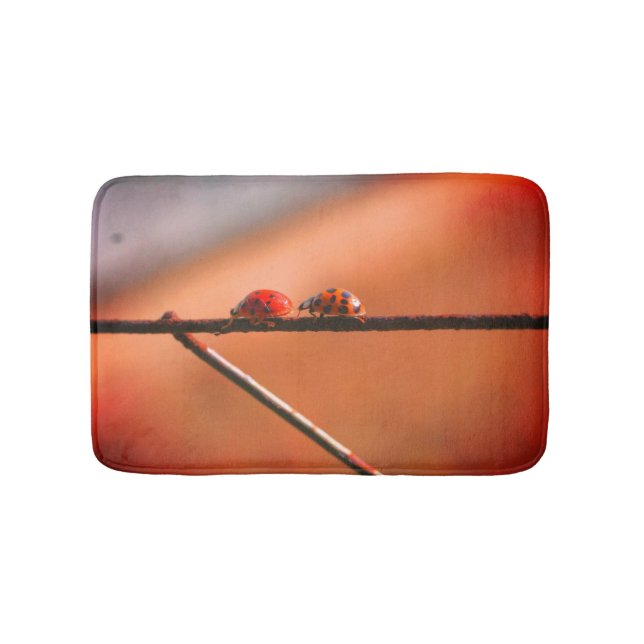 Tapete De Banheiro Ladybugs Tocam Seguir O Fecho Do Líder (frente)