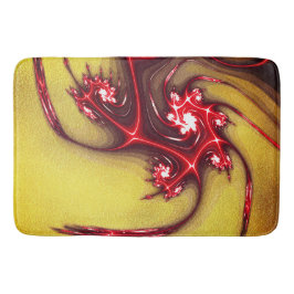 Tapete De Banheiro Lagarto fractal avermelhado em textura grosseira d