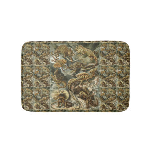 Tapete De Banheiro Lagartos por Ernst Haeckel Lacertilia Animal Vinta