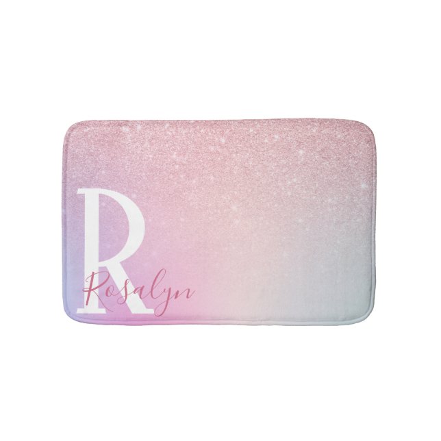 Tapete De Banheiro Lâmina rosa-rosa-rosa-rosa Elegante (frente)