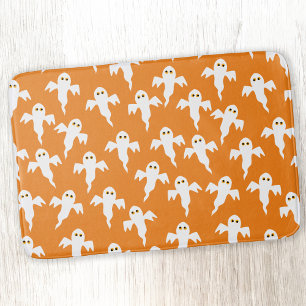 Tapete De Banheiro Laranja Fantasma