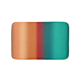 Tapete De Banheiro Laranja Laranja-Sudoeste Turquesa Arco-Íris