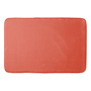 Tapete De Banheiro Laranja Vermelho #EC553E, Cobre Pálido