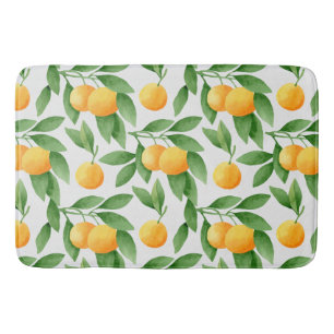Tapete De Banheiro Laranjas aquarelas ou tangerinas