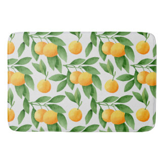 Tapete De Banheiro Laranjas aquarelas ou tangerinas