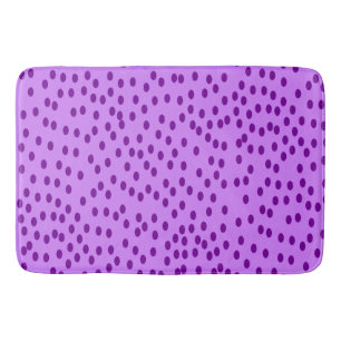 Tapete De Banheiro Lavanda Bolinhas roxas