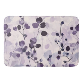 Tapete De Banheiro Lavanda Eucalipto Floral Aquarela