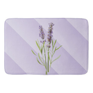 Tapete De Banheiro Lavanda Purple Soft e Elegante