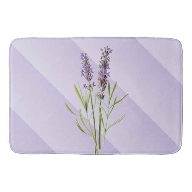 Tapete De Banheiro Lavanda Purple Soft e Elegante (Frente)