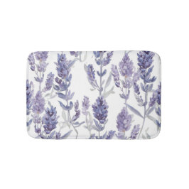 Tapete De Banheiro Lavender Fields | Purple Watercolor Flower Pattern