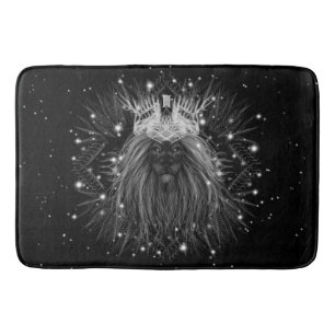 Tapete De Banheiro Leão de Starlight com Monograma Coroa