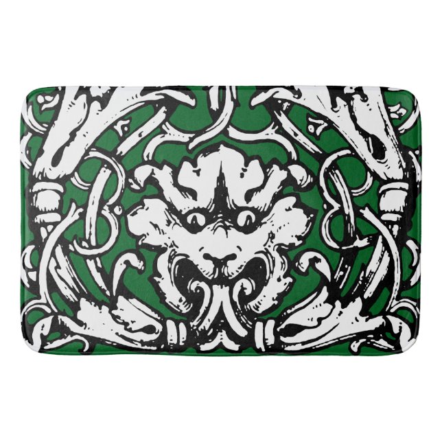 Tapete De Banheiro Leão Knotwork do Século 20 inicial (Frente)