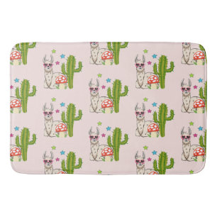 Tapete De Banheiro Legal lama em óculos escuros em forma de coração