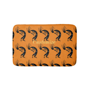 Tapete De Banheiro Leitor de flauta Kokopelli Thunder_Cove