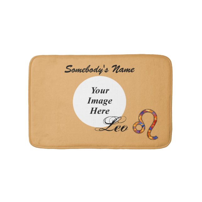 Tapete De Banheiro Leo Zodiac - Símbolo Elemento de Kenneth Yoncich (frente)