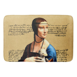 Tapete De Banheiro Leonardo da Vinci Lady com Ermine