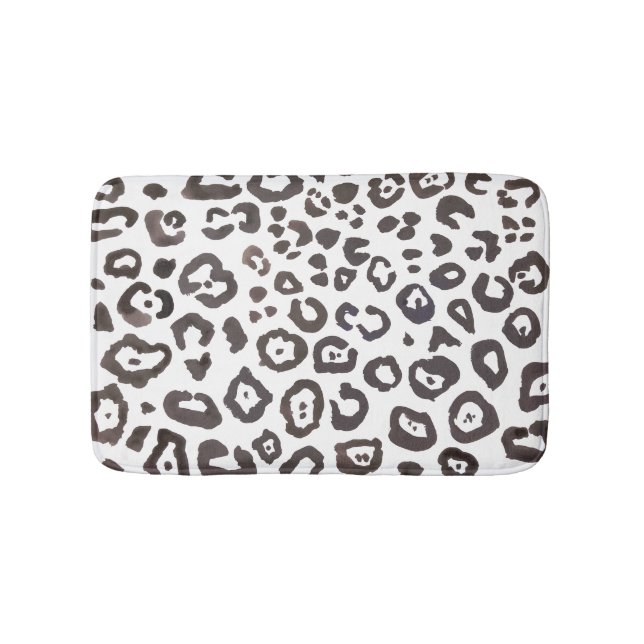 Tapete De Banheiro Leopard Print Animal Pattern Mat (frente)