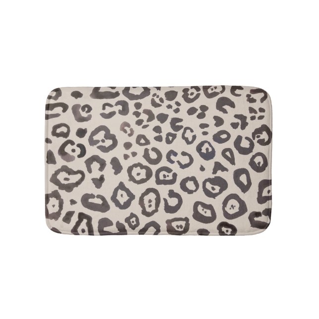 Tapete De Banheiro Leopard Print Animal Pattern Mat (frente)