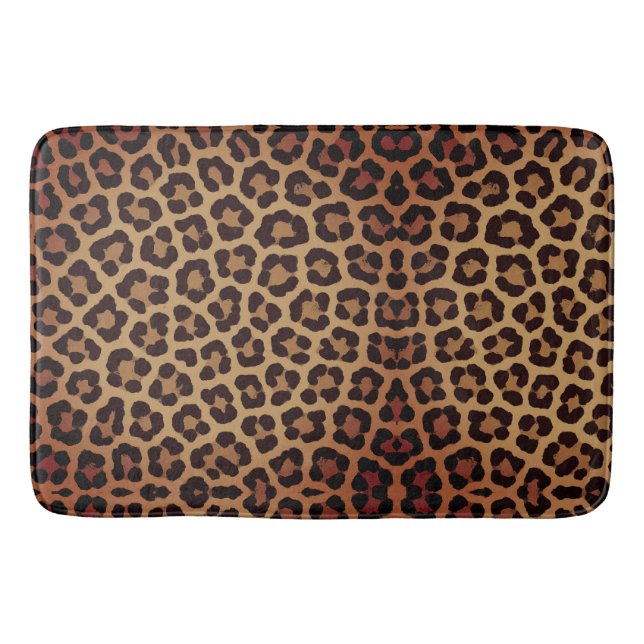 Tapete De Banheiro Leopard Print Pattern (Frente)
