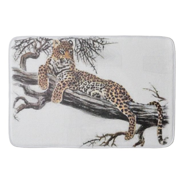 Tapete De Banheiro Leopardo Lovers Art (Frente)