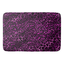 Tapete De Banheiro Leopardo roxo e Dourado Design 3