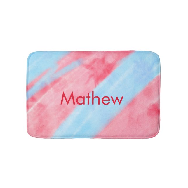 Tapete De Banheiro letra inicial simples monograma adicione seu nome  (frente)