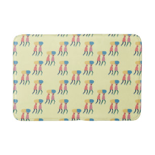 Tapete De Banheiro Levando um teste padrão do comprimido