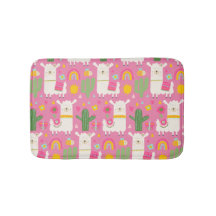 Lhamas Arco-íris Verde Cacto Luz Menina Rosa Fofo