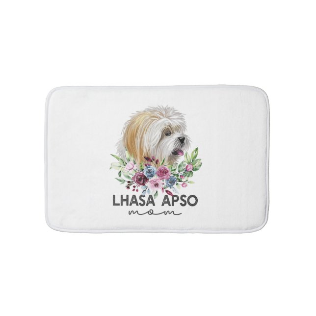 Tapete De Banheiro Lhasa Apso Shirt Difs Mãe (frente)