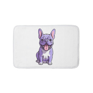 Tapete De Banheiro Lilac French Bulldog