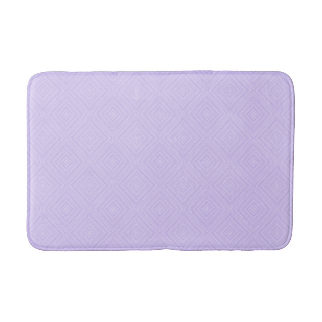 Tapete De Banheiro Lilac Geométrico Diamond Na moda (Frente)