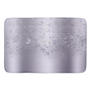 Tapete De Banheiro Lilac Shimmer Glitter Flutter Sparkle Butterfly