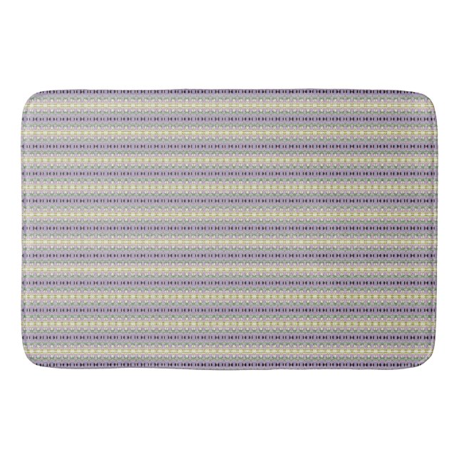 Tapete De Banheiro Lilac Stripes (Frente)
