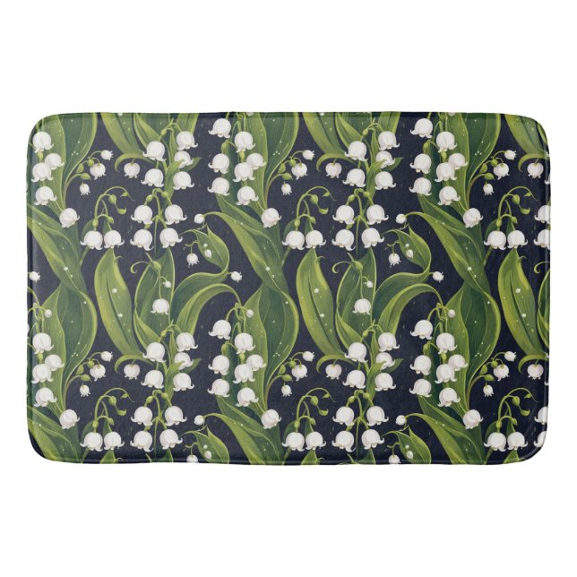 Tapete De Banheiro Lily of the Valley Floral Bath Mat (Frente)