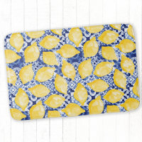 Limão Citrus Mediterrâneo Azulejo Azul Branco