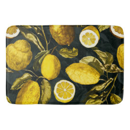 Tapete De Banheiro Limão e Folha Padrão V