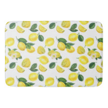 Limões Amarelos Padrão de Fruta de Aquarela