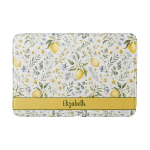 Tapete De Banheiro Limoneta Flor Silvestre Nome Personalizado País Fr