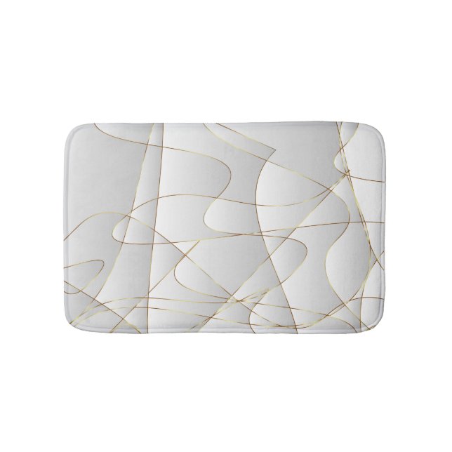 Tapete De Banheiro Lindas linhas de ouro (frente)