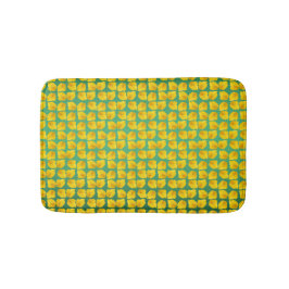 Tapete De Banheiro Lindo Floral Amarelo