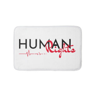 Tapete De Banheiro Linha de vida dos direitos humanos