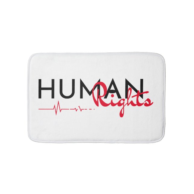 Tapete De Banheiro Linha de vida dos direitos humanos (frente)