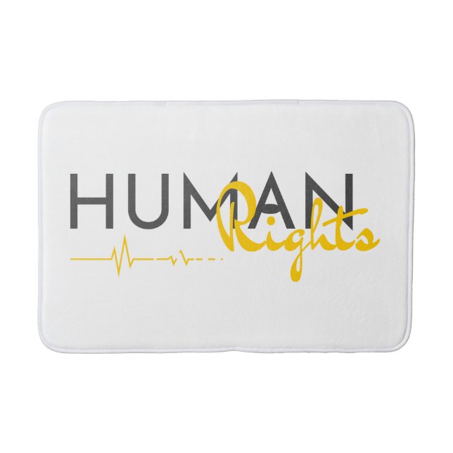 Tapete De Banheiro Linha de vida dos direitos humanos (Frente)