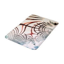 Tapete De Banheiro Linhas cruzadas de cores variadas em fundo claro