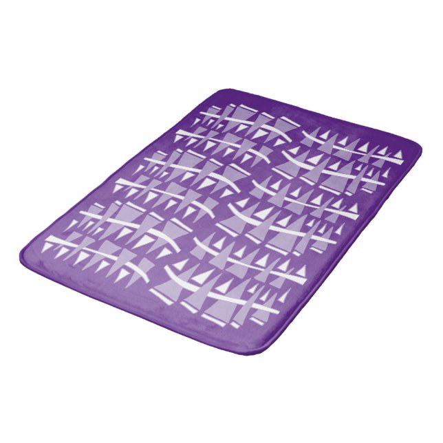 Tapete De Banheiro Linhas de Triângulo Dodle44c (Angulado)