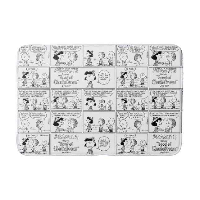 Tapete De Banheiro Linus diz à Lucy que ela é Crabby (Frente)