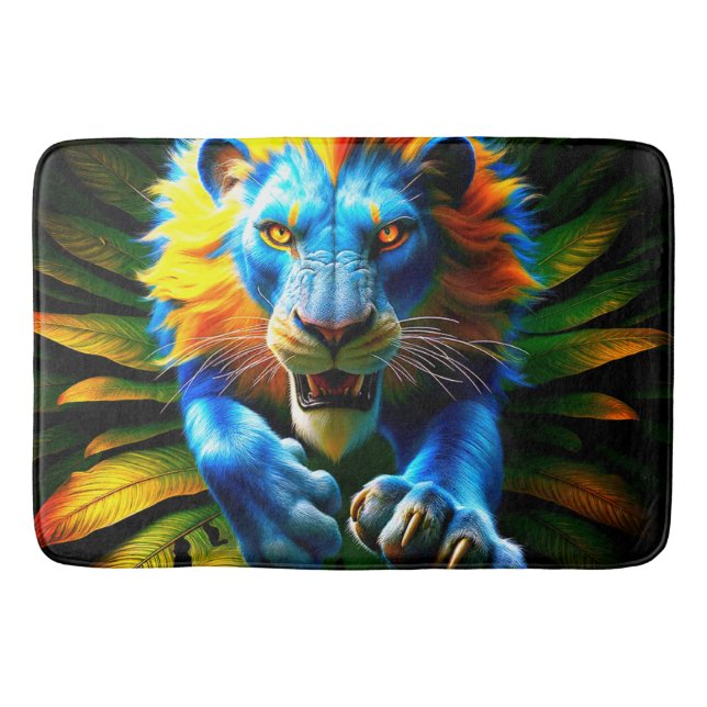 Tapete De Banheiro Lion Art (Frente)